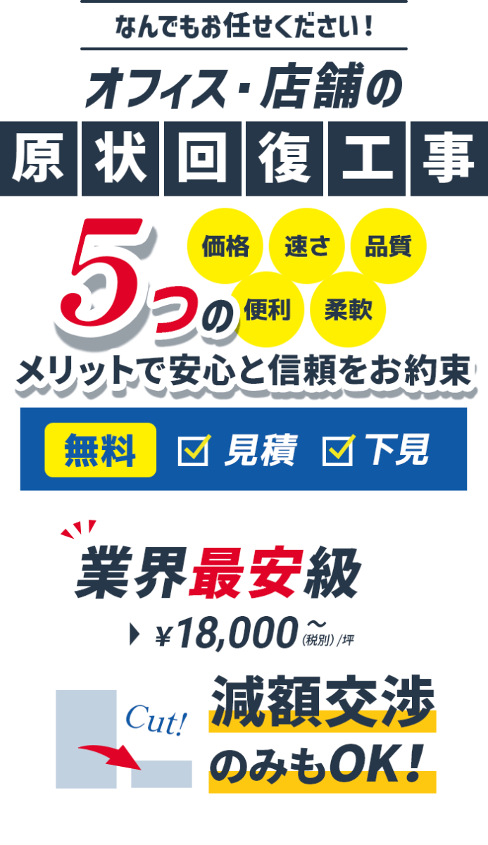 原状回復ならなんでもおまかせ下さい！
